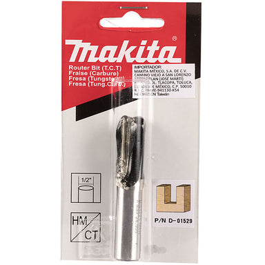 MAKITA 1/2" STRAIGHT TCT BIT / WORKING LENGTH 1" - 1/2" SHAFT D-01529