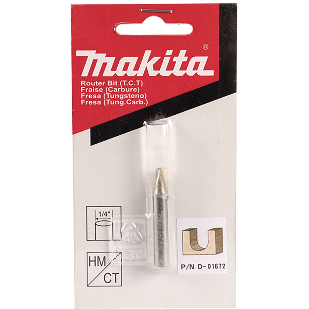 MAKITA 1/8" VEINING TCT BIT - 1/4" SHAFT D-01672