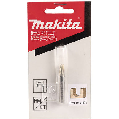 MAKITA 1/8" VEINING TCT BIT - 1/4" SHAFT D-01672