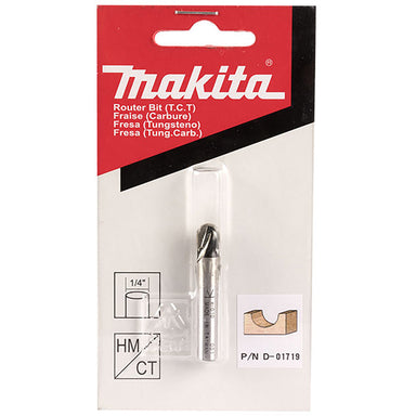 MAKITA 1/4" CORE BOX TCT BIT - 1/4" SHAFT D-01719