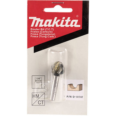 MAKITA 5/8" CORE BOX TCT BIT - 1/4" SHAFT D-01747