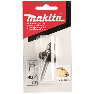 MAKITA 1/4" BEADING TCT BIT - 1/4" SHAFT D-02325