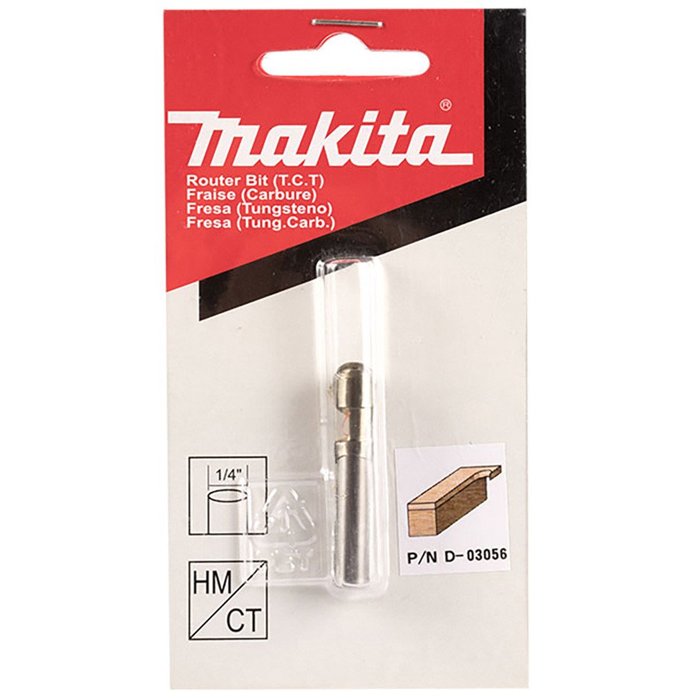 MAKITA 1/4" FLUSH TRIM TCT BIT / WORKING LENGTH 1/4"- 1/4" SHAFT D-03056