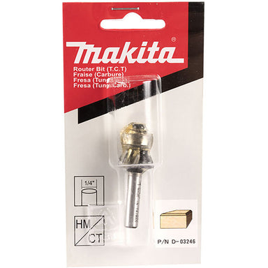 MAKITA 1/2" 25DEG BEVEL TRIM TCT BIT - 1/4" SHAFT D-03246