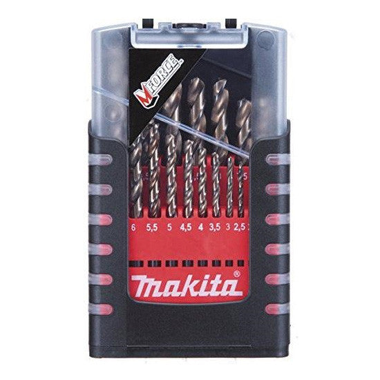 MAKITA M-FORCE HSS METAL DRILL BIT SET - 1-10mm METRIC (1(9PC)) - PERFORMANCE D-29876