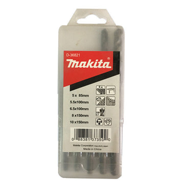 MAKITA STANDARD MASONRY DRILL BIT SET 5 PIECE D-36821
