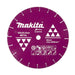 MAKITA 355mm x 25.4mm DIAMOND WHEEL METAL C/OFF MACHINE - STANDARD D-41414