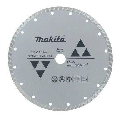 MAKITA 230mm x 22.23 DIAMOND BLADE TURBO RIM - ECONOMY D-44323