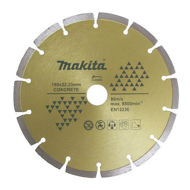 MAKITA 180mm x 22.23 DIAMOND BLADE SEGMENTED - LASER WELD D-44404
