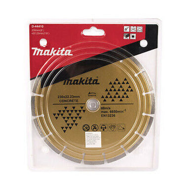 MAKITA 230mm x 22.23 DIAMOND BLADE SEGMENTED - LASER WELD D-44410