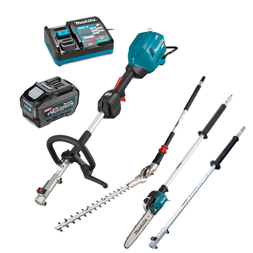Makita UX01GT103-B  40V 5.0Ah Li-ion XGT Max Cordless Brushless Multi-Function Powerhead Combo Kit with Attachments
