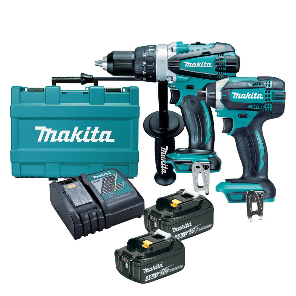 Makita 18V 2 Piece Cordless Combo 3.0Ah Set DLX2145
