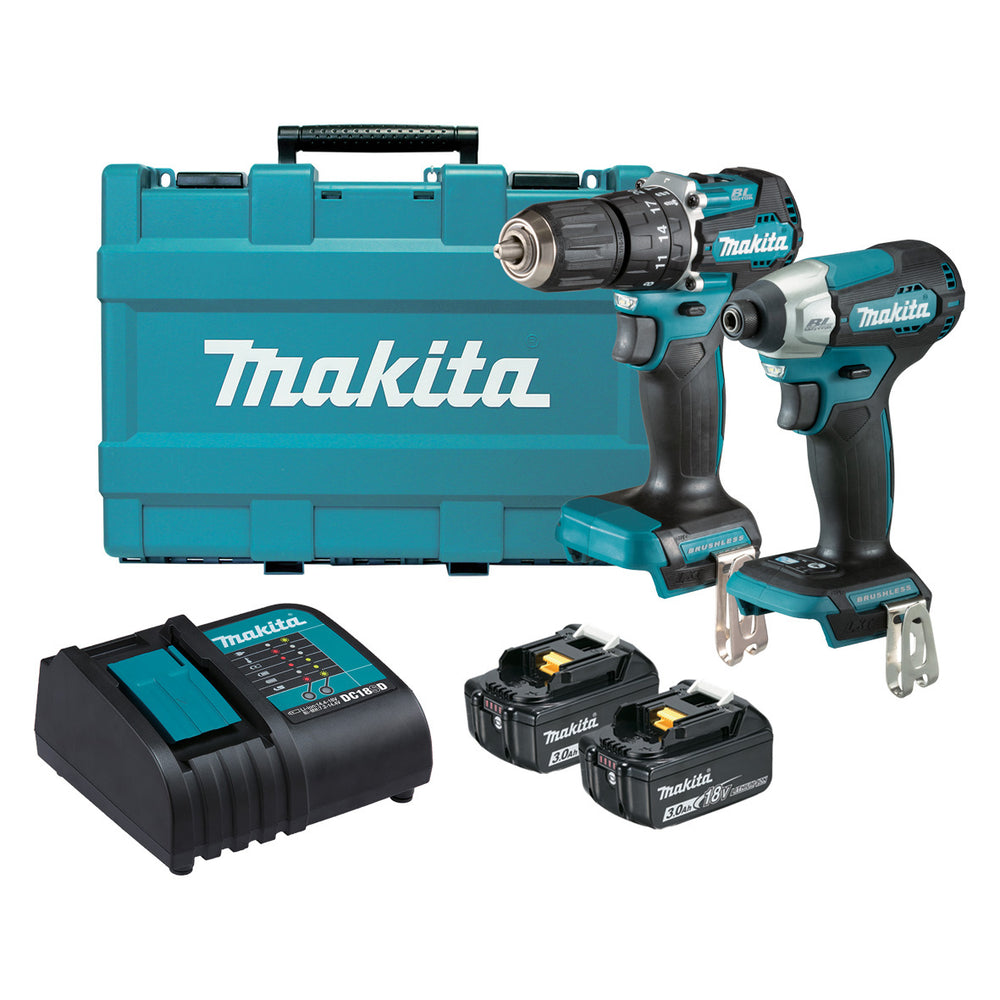 Makita 18V Brushless Sub-Compact 2 Piece 3.0ah Combo DLX2414S
