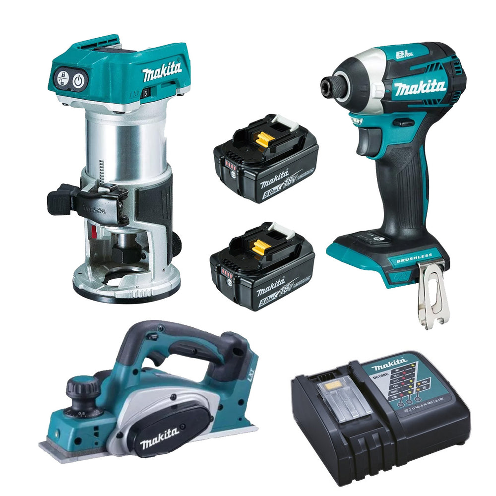 Makita 18V 5.0Ah 3 Pieces Combo DLX3098TJ
