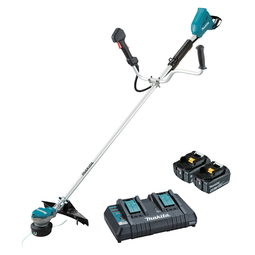 Makita 18Vx2 U-Handle Line Trimmer 5.0Ah Set DUR368APT2