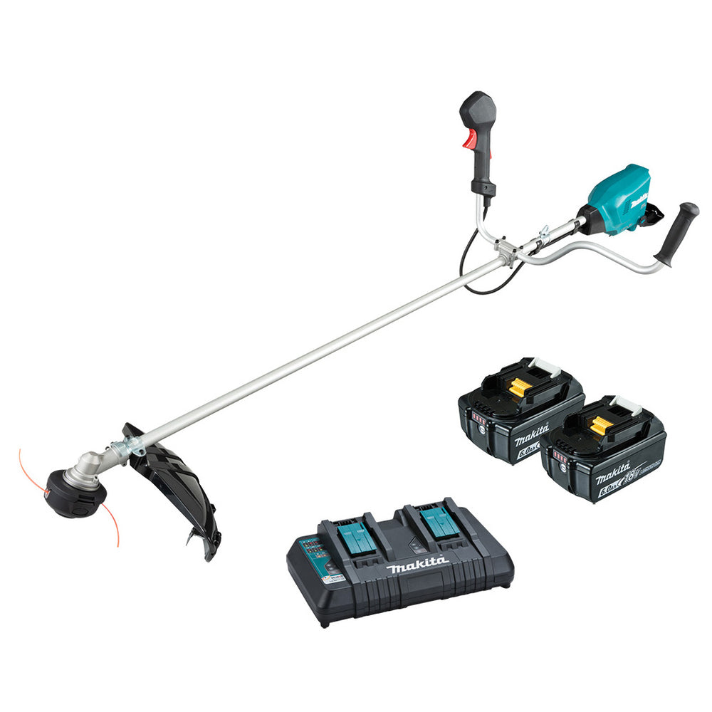 Makita 18Vx2 Brushless U-Handle Line Trimmer 6.0ah Set DUR369APG2