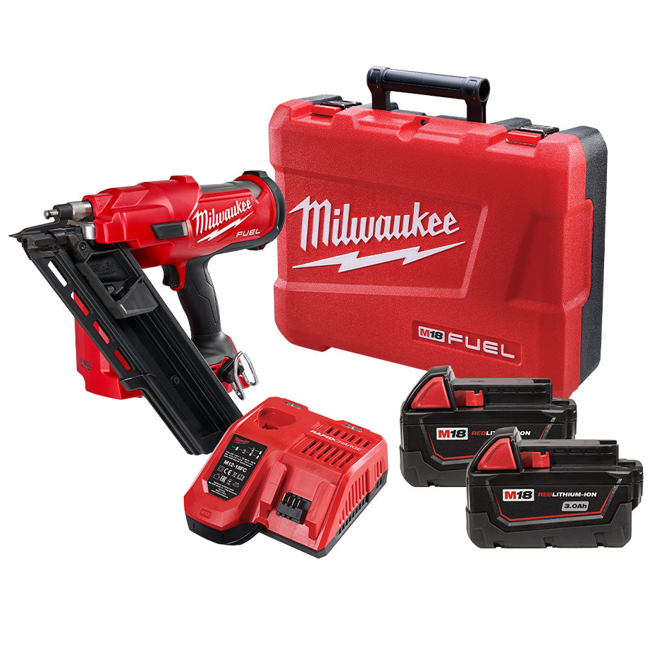 Milwaukee 18V FUEL 30&deg;- 34&deg; Brushless Framing Nailer 3.0ah Set M18FFN-302C