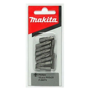 MAKITA PH3 x 25mm TORSION SCREWDRIVER BIT (10PK) P-06074