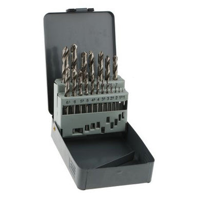 MAKITA HSS G-SERIES METAL DRILL BIT SET - 1-10mm METRIC (19PC) - PERFORMANCE P-19906
