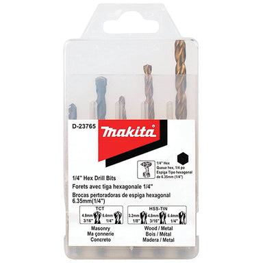 MAKITA HSS G-SERIES METAL DRILL BIT SET - 1-10mm METRIC (10PC) - PERFORMANCE P-23765