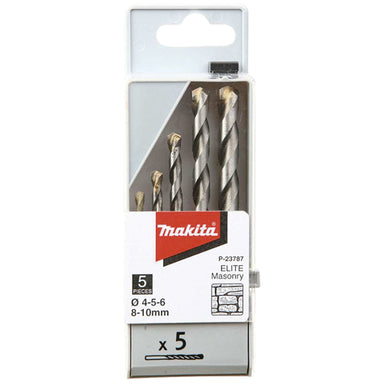 MAKITA ELITE MASONRY DRILL BIT 5 PIECE SET P-23787