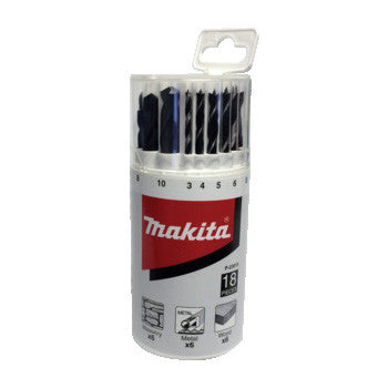 MAKITA DRILL BIT ASSORTMENT SET (18PC) - METRIC - PERFORMANCE P-23818