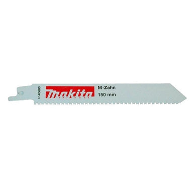 MAKITA RECIPRO BLADE BI-METAL 150mm - 8TPI - M-TOOTH - (5PK)- UNIVERSAL / MULTI MATERIAL P-45680