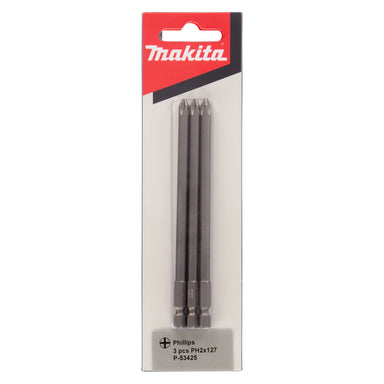 MAKITA PH2 x 127mm PERFORMANCE SCREWDRIVER BIT (3PK) P-53425
