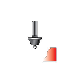 MAKITA 5/32" ROMAN OGEE TCT BIT - 1/2" SHAFT D-02602