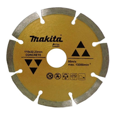 MAKITA 115mm x 22.23 DIAMOND BLADE SEGMENTED - ECONOMY D-44270