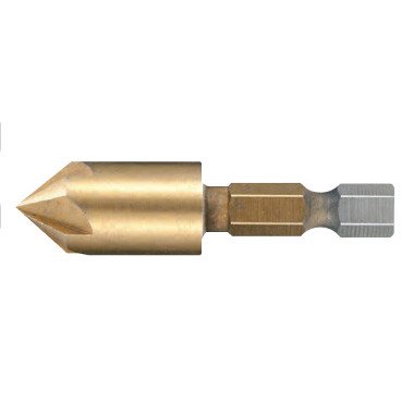 MAKITA 5/8TIN-HSS CSK BIT 5 EDGES 1/4 HEX SHK B-30106
