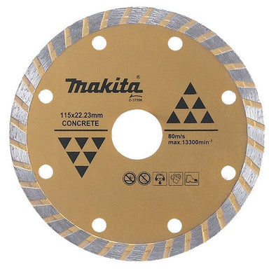 MAKITA 125mm x 22.23 DIAMOND BLADE TURBO RIM - ECONOMY D-37605