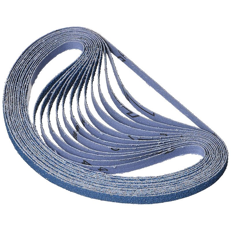 MAKITA ZIRCON ABRASIVE BELT 100# / 9mm x 533mm - (25PK) P-39469