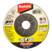 MAKITA 125 x 4 x 22.23mm FLEXIBLE DEPRESSED CENTRE GRINDING WHEEL - METAL & INOX (25PK) B-53126-25