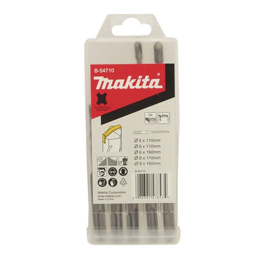 MAKITA CENTRE PLUS SDS PLUS (5PC) DRILL BIT SET B-54710