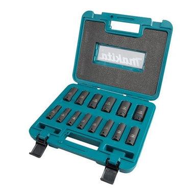 MAKITA IMPACT SOCKET SET (14PC) MET 3/8 SQUARE DRIVE B-55550