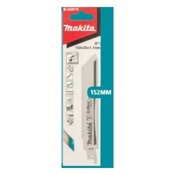 MAKITA RECIPRO BLADE BI-METAL CURVED 152mm - 14-18TPI - (5PK)-METAL B-55815