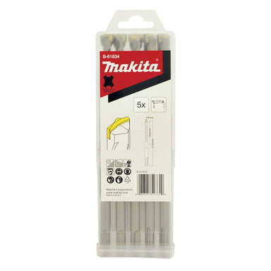 MAKITA CENTRE PLUS SDS PLUS D/BIT 14 x 210mm  (5PK) B-61634