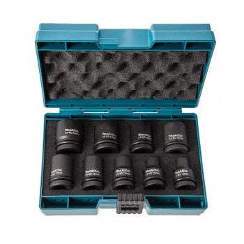 MAKITA IMPACT SOCKET SET 9PCE MET 1/2 SQR DRV B-66232