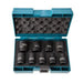 MAKITA IMPACT SOCKET SET 9PCE MET 1/2 SQR DRV B-66232