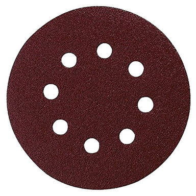 MAKITA SANDING DISC 125mm 180# / HOOK & LOOP BROWN PUNCHED - (50PK) P-43670