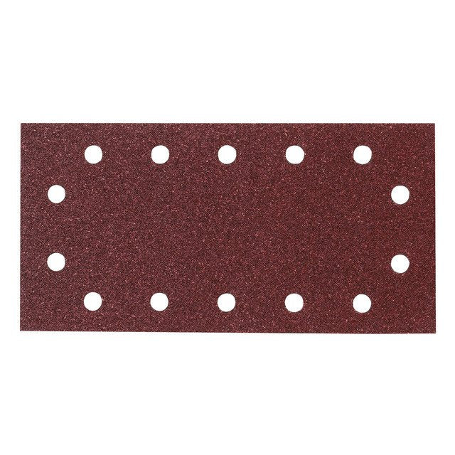 MAKITA SAND PAPER 100# / 1/2 SHEET HOOK & LOOP BROWN PUNCHED - (10PK) P-33205