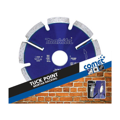 MAKITA 115mm x 22.23 (6.4mm Thick) DIAMOND BLADE TUCK POINT MORTAR CHASE - COMET B-16097