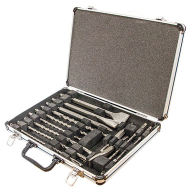 MAKITA STANDARD SDS-PLUS DRILL & CHISEL ASSORTMENT SET - (17PC)- ALUMINIUM CASE D-42139