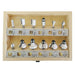 MAKITA 12 PC ECONOMY ROUTER BIT SET - 1/4" SHAFT - WOODEN BOX D-53584