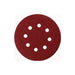 MAKITA SANDING DISC 125mm 80# GRIT BROWN - HOOK & LOOP - (10PK) - STANDARD GRADE  D-54514