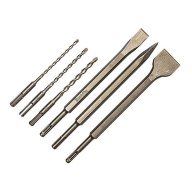MAKITA STANDARD SDS PLUS DRILL & CHISEL SET - (6PC) / ( 5, 6,& 8 x 160 - BULL POINT, CHISEL & SCALING CHISEL ) D-58920