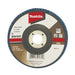 MAKITA 100mm ECONOMY FLAP DISC 40# ZIRCONIA D-63703