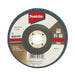 MAKITA 100mm ECONOMY FLAP DISC 80# ZIRCONIA D-63725