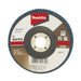 MAKITA 100mm ECONOMY FLAP DISC 120# ZIRCONIA D-63731
